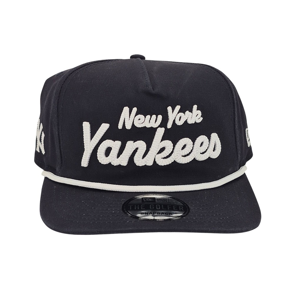 New Era New York Yankees Script Rope The Golfer Snapback Hat Cap Adjustable OSFM